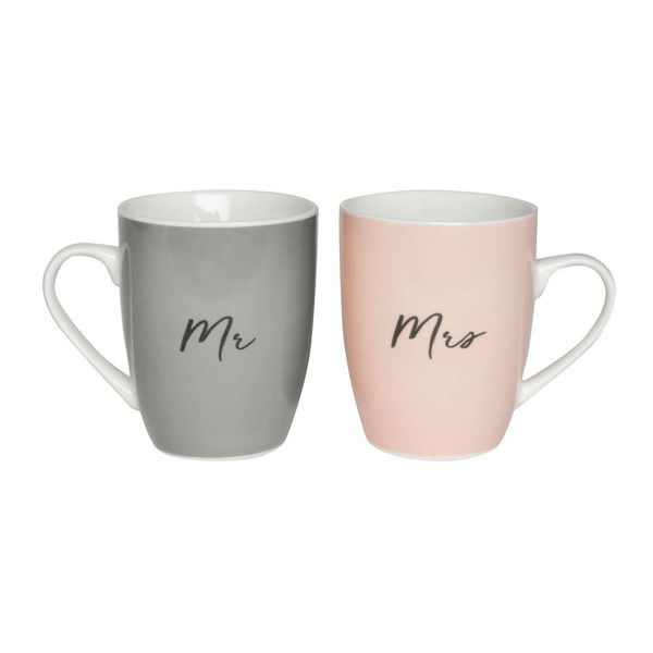 Picture of Wedding Mr & Mrs Mug Set