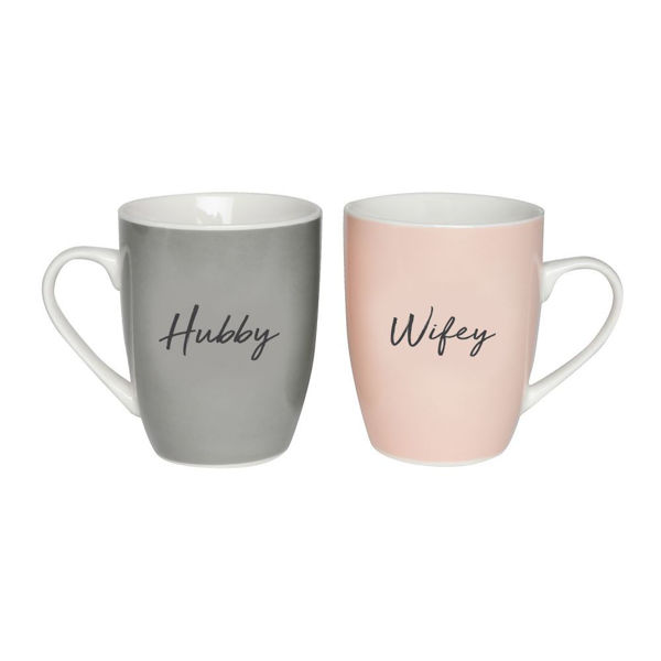 Picture of Wedding Hubby & Wifey Mug Set