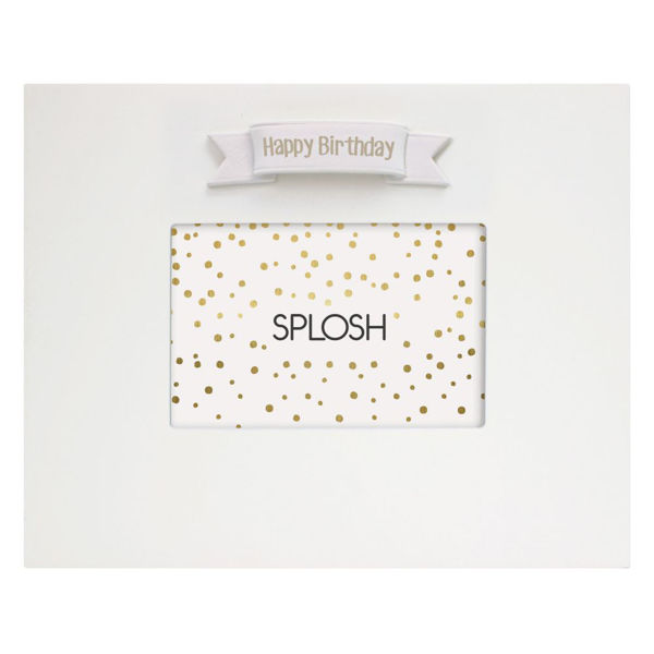 Picture of Happy Birthday White Signature Frame