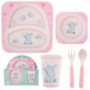 Picture of BABY GIRL ELEPHANT 5PCE DINING SET