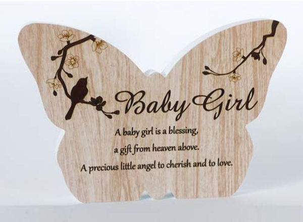 Picture of SB Sentiment Plaque Baby Girl