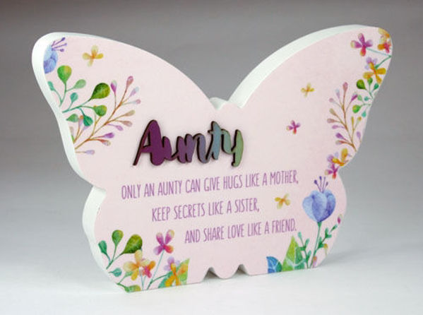 Picture of SF Butterfly Plaque 21x14.5cm Aunty