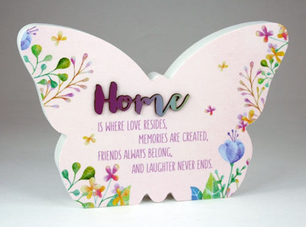 Picture of SF Butterfly Plaque 21x14.5cm Home
