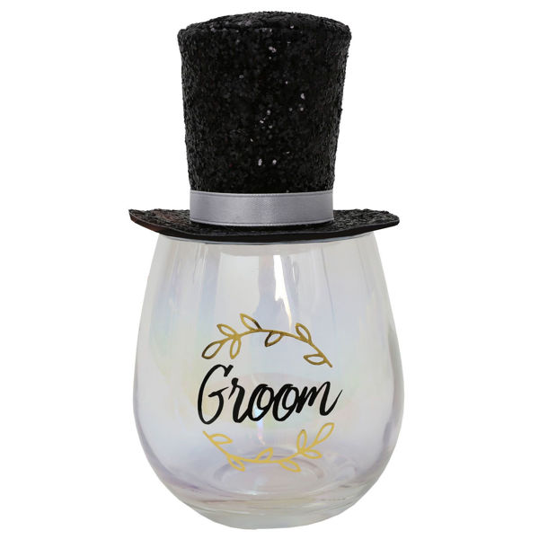 Picture of Groom Celebration Glass