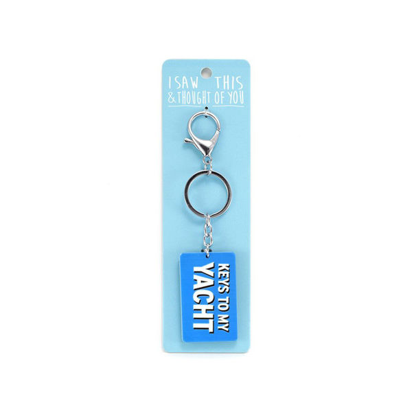 Picture of I Saw This Keyring - Yacht