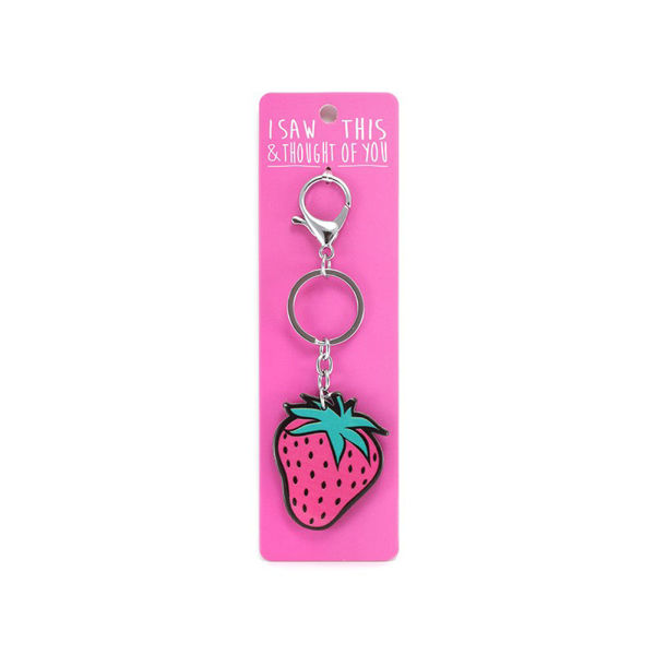 Picture of I Saw This Keyring - Strawberry