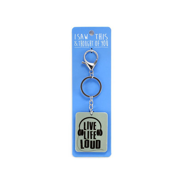 Picture of I Saw This Keyring - Live Life Loud