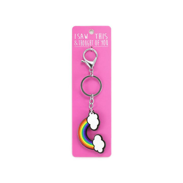 Picture of I Saw This Keyring - Rainbow