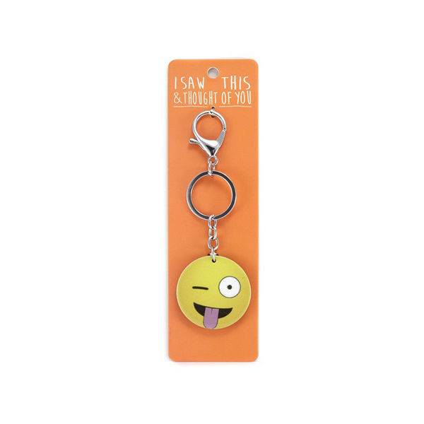 Picture of I Saw This Keyring - Tongue Emoji