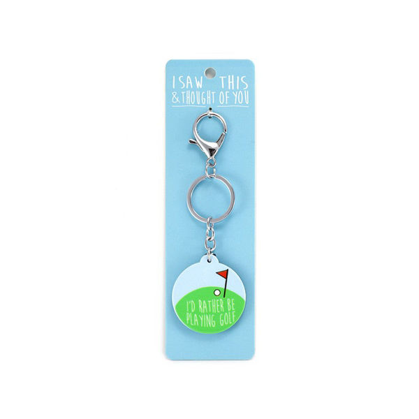 Picture of I Saw This Keyring - Playing Golf