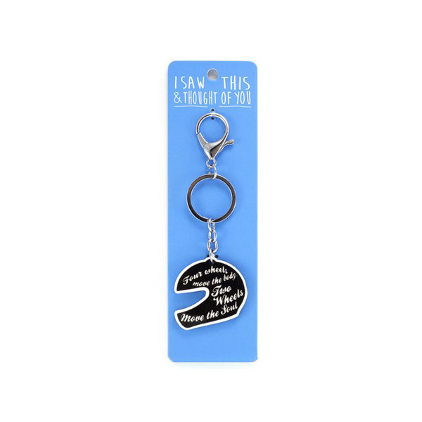 Picture of I Saw This Keyring - Two Wheels