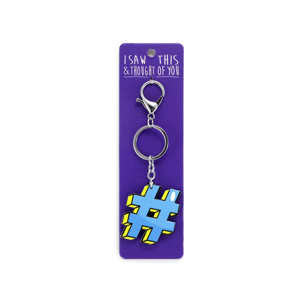 Picture of I Saw This Keyring - Hashtag