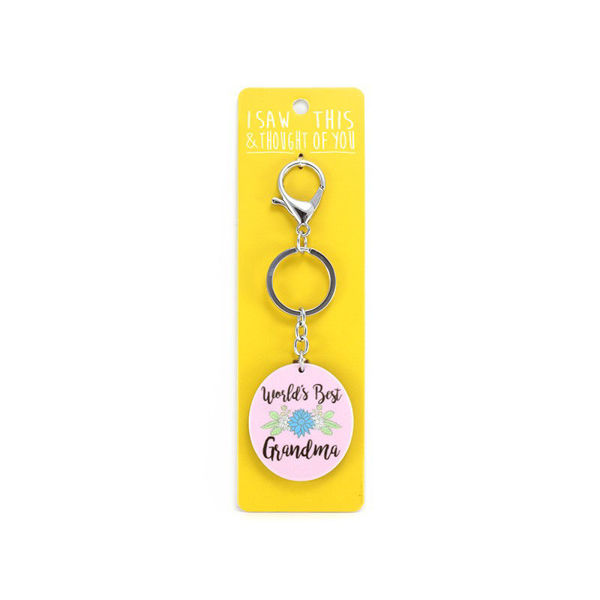 Picture of I Saw This Keyring - Worlds Best Grandma
