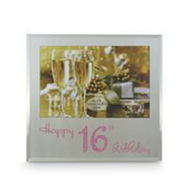 Picture of 16TH PINK TEXT FRAME 6X4