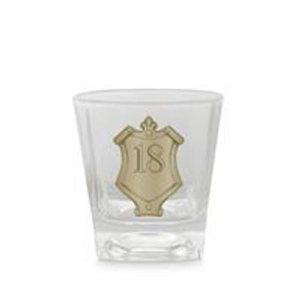 Picture of 18TH GOLD BADGE WHISKEY GLASS