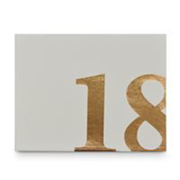 Picture of 18 GUEST BOOK ROSE GOLD TEXT 27X19CM