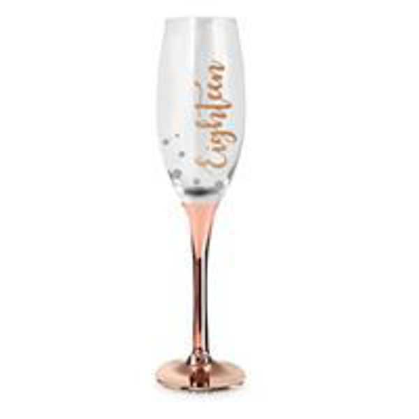 Picture of 18TH ROSE  GOLD CHAMPAGNE GLASS