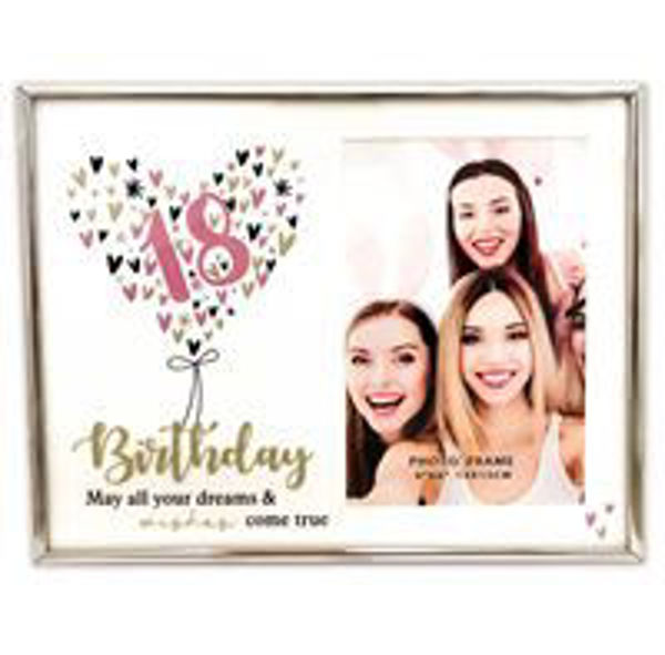Picture of 18TH GLASS GLITTER PHOTO FRAME