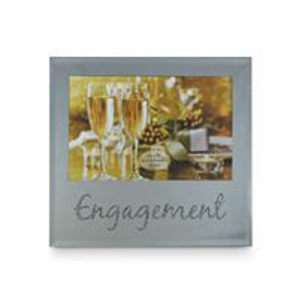 Picture of ENGAGEMENT SILVER TEXT FRAME 6X4