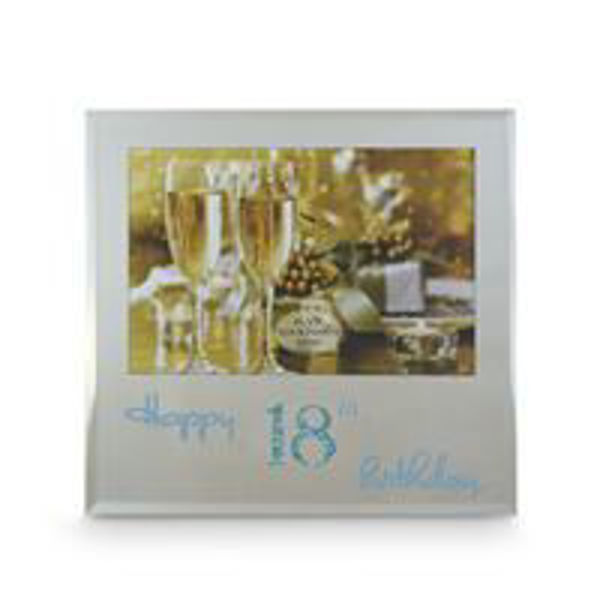 Picture of 18TH BLUE TEXT FRAME 6X4