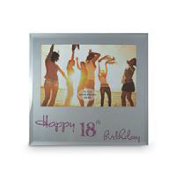 Picture of 18TH PINK TEXT FRAME 6X4