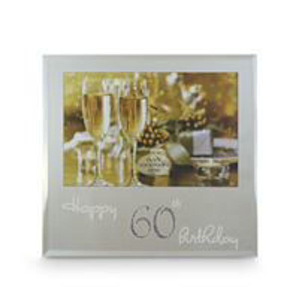 Picture of 60TH SILVER TEXT FRAME 6X4