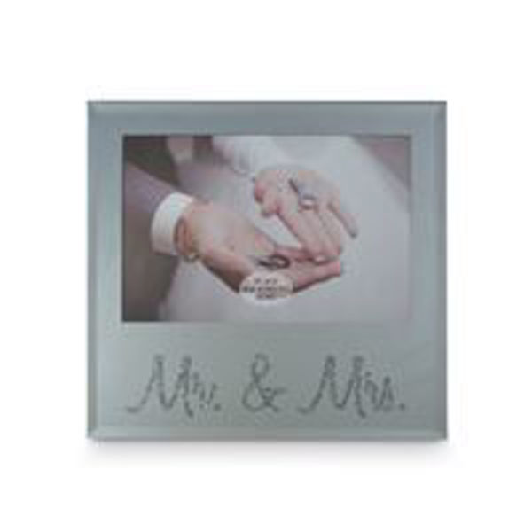 Picture of MR & MRS SILVER TEXT FRAME 6X4