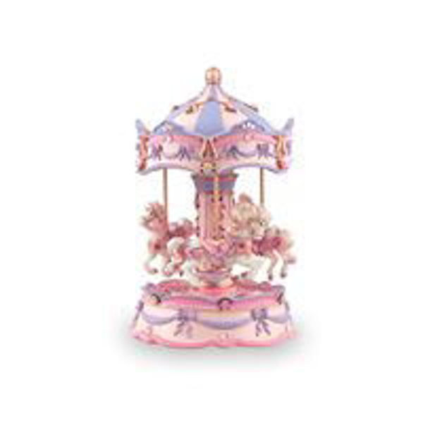 Picture of PINK WHITE HORSE CAROUSEL