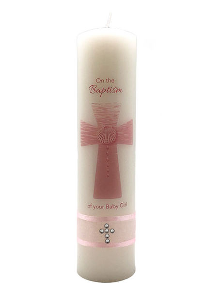 Picture of BAPTISM CANDLE - GIRL