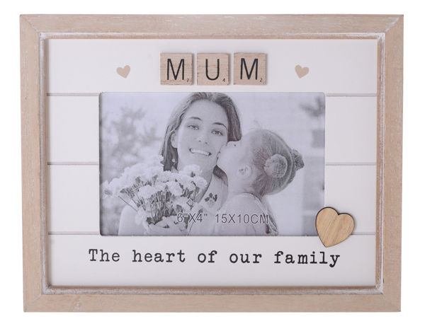 Picture of SCRABBLE HEART FRAME MUM