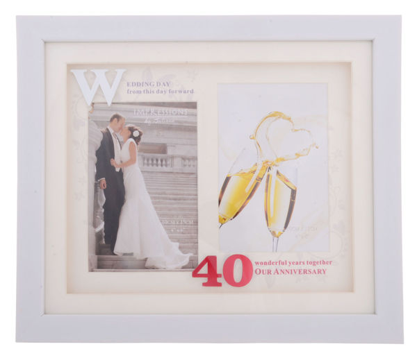 Picture of 40TH ANNIVERSARY FRAME 4X6