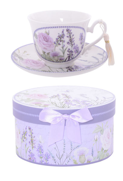 Picture of LAVENDER ROSE CUP & SAUCER