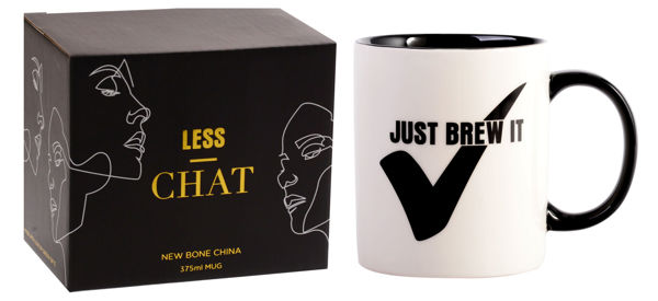 Picture of LESS CHAT MUG BREW IT