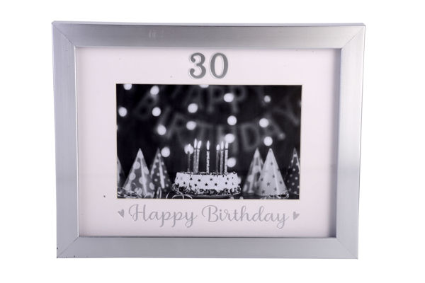 Picture of SILVER 30TH BIRTHDAY FRAME 6X4