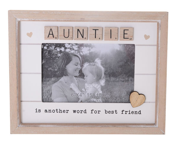 Picture of SCRABBLE HEART FRAME AUNTIE