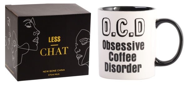 Picture of LESS CHAT MUG O.C.D