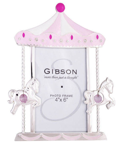 Picture of BABY CAROUSEL FRAME PINK 4X6