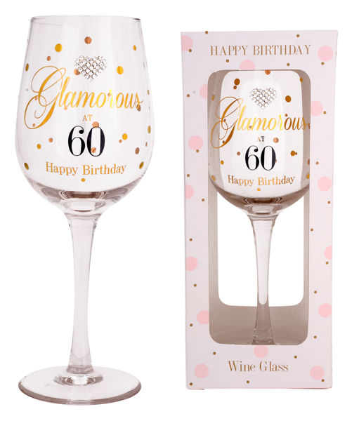 Picture of MAD DOTS GLAM AT 60 WINE GLASS