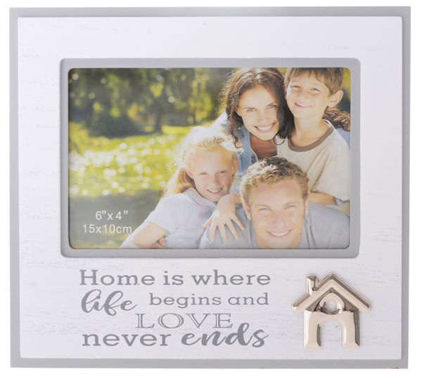 Picture of SILVER ICON FRAME HOME 6X4