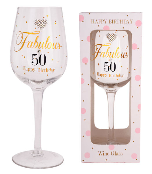 Picture of MAD DOTS FAB AT 50 WINE GLASS