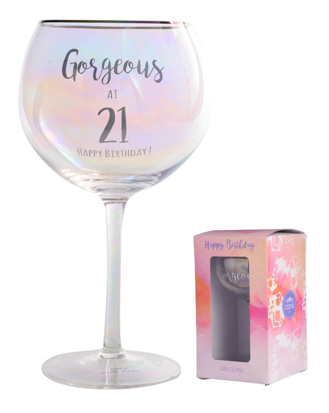 Picture of 21ST BIRTHDAY LUSTRE GLASS
