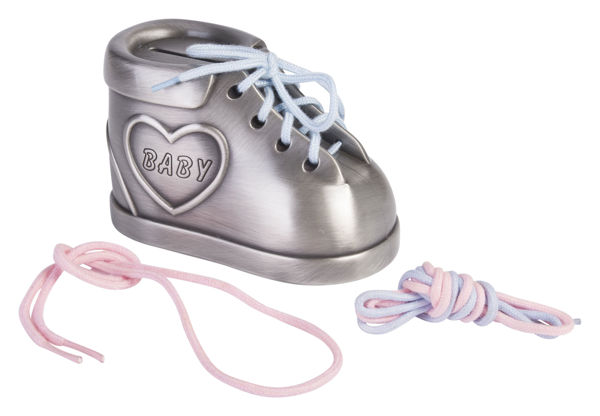 Picture of PEWTER BABY SHOE MONEYBANK