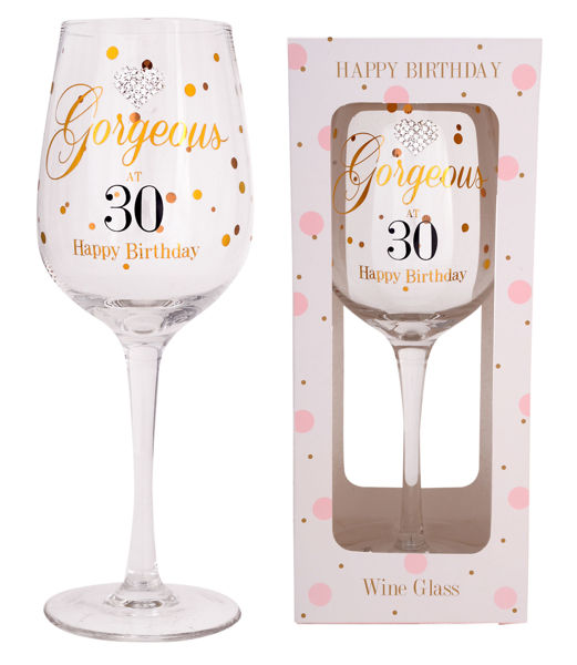 Picture of MAD DOTS GORGEOUS 30 WINE GLASS