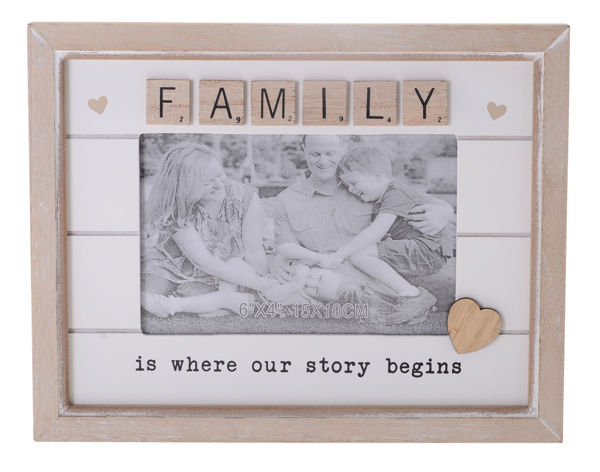 Picture of SCRABBLE HEART FRAME FAMILY