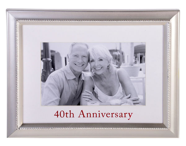 Picture of 40TH ANNIVERSARY FRAME 6X4