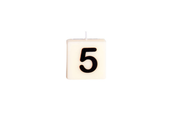 Picture of NUMBER CANDLE - 5