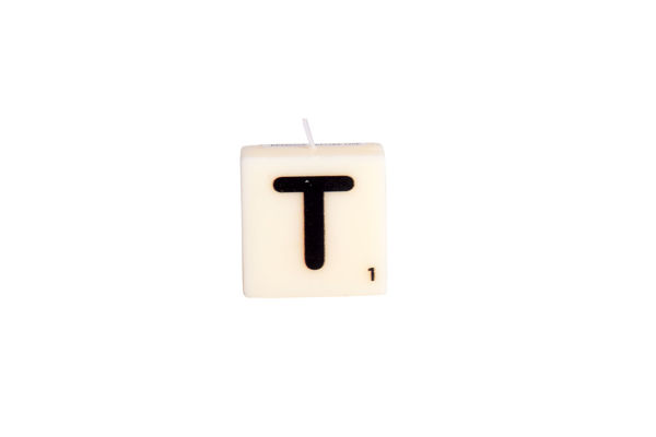 Picture of LETTER CANDLE - T