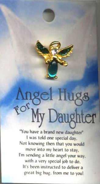 Picture of ANGEL PIN AN ANGEL HUG FOR DAUGHTER