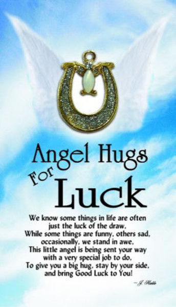 Picture of ANGEL PIN AN ANGEL HUG FOR LUCK