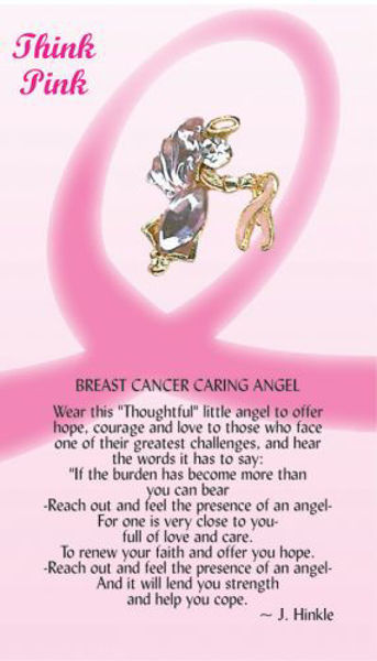 Picture of ANGEL PIN BREAST CANCER CARING ANGEL